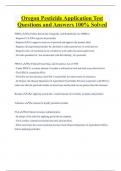Oregon Pesticide Application Test Questions and Answers 100&percnt; Solved