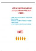 ATI TEAS 7 ENGLISH LANGUAGE USAGE ACTUAL EXAM RECENTLY TESTED 2024 &lpar;VERSION 1&rpar;&period;