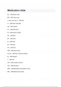 Medication Aide Exam Questions and Answers 2024&lpar; A&plus; GRADED 100&percnt; VERIFIED&rpar;&period;