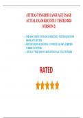 ATI TEAS 7 ENGLISH LANGUAGE USAGE ACTUAL EXAM RECENTLY TESTED 2024 &lpar;VERSION 2&rpar;