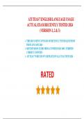 ATI TEAS 7 ENGLISH LANGUAGE USAGE ACTUAL EXAM RECENTLY TESTED 2024 &lpar;VERSION 1&comma; 2 & 3&rpar;&period;