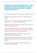 PROPHECY CORE MANDATORY PART 1&comma;2 AND 3 NURSING RELIAS 2024 NEWEST DETAILED QUESTIONS AND GUARANTEED ANSWERS ALREADY GRADED A&plus;&period; 
