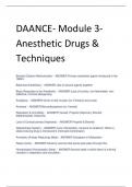 DAANCE- Module 3- Anesthetic Drugs & Techniques