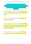 7A General Pest Controls&colon; Unit 7&period; Application and Management Equipment - Test Your Knowledge &lpar;Complete Solutions
