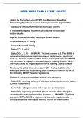REGS&semi; MSRB EXAM LATEST UPDATE