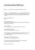 PSYCHIATRY EOR 2026&sol;2027 LATEST ACTUAL EXAM 1 & 2 TEST BANK WITH  REAL EXAM QUESTIONS WITH 100&percnt; CORRECT VERIFIED ANSWERS GRADED A &sol; PSYCH EOR PAEA LATEST EXAM NEW&excl;&excl; &lpar;ALL BUNDLED HERE&excl;&excl;&excl;&rpar;
