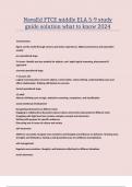 NavaEd FTCE middle ELA 5-9 study guide solution what to know 2024