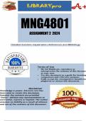 MNG4801 Assignment 2 (COMPLETE ANSWERS) 2024