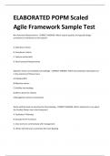 ELABORATED POPM Scaled Agile Framework Sample Test 