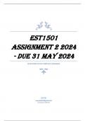 EST1501 Assignment 2 2024 - DUE 31 May 2024