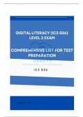 Digital Literacy (IC3 GS6) Level 2 Exam Questions with Answers 