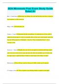 2024 Minnesota Post Exam Study Guide Rated A&plus;