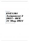 EST1501 Assignment 2 2024 - DUE 31 May 2024