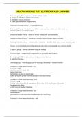 MBA 704 MODULE 7&sol;71 QUESTIONS AND ANSWERS