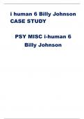 i human 6 Billy Johnson CASE STUDY PSY MISC i-human 6 Billy Johnson