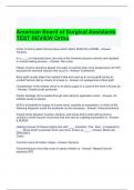 American Board of Surgical Assistants TEST REVIEW Ortho Questions and Answers
