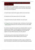 NREMT Practice Exam Questions and Answer 