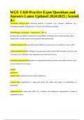 WGU C429 Practice Exam Questions and Answers Latest Updated 2024&sol;2025 &vert; Graded A&plus;&period;