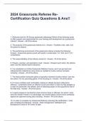 2024 Grassroots Referee Re-Certification Quiz Questions & Ans&excl;&excl;