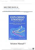 Solution Manual for Exploring Strategy Text And Cases 12th Edition Gerry Johnson&comma; Richard Whittington ISBN NO10&comma;1292282452 ISBN NO 13&comma;978-1292285503 All Chapters Complete Guide A&plus;&vert;&vert;Latest 2024