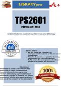 TPS2601 Assignment 51 (COMPLETE ANSWERS PORTFOLIO) 2024 (526676) - DUE 26 September 2024