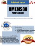 HMEMS80 Portfolio (COMPLETE ANSWERS) Semester 1 2024