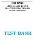 tEST BANK MICROBIOLOGY FORTHE HEALTHCARE PROFESSIONAL