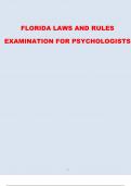 FLORIDA LAWS AND RULES EXAMINATION FOR PSYCHOLOGISTS 2 / 13