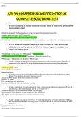 ATI RN COMPREHENSIVE PREDICTOR 25 COMPLETE SOLUTIONS TEST