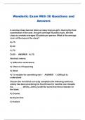 Wonderlic Exam With 50 Questions and Answers 