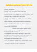 ESL 154 Exam Questions and Answers 100&percnt; Pass