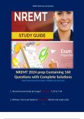 NREMT 2024 prep Containing 160 Questions with Complete Solutions