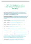 CREST CPSA EXAM 2024| 100 ACTUAL QUESTIONS AND CORRECT ANSWERS GRADED A+