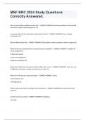 MSF BRC 2024 Study Questions Correctly Answered&period;