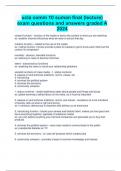 ucla comm 10 suman final (lecture) exam questions and answers graded A 2024