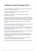 Jeppesen Private Pilot Stage I Exam