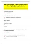 RWST016 Questions & 100&percnt; Verified Answers &vert;  Latest Update &vert; Already Graded A&plus;