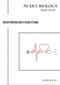 NEET NCERT based notes BIOLOGY-XI 
