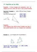 Cours complété Triangles semblables et longueurs