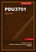 PDU3701 Exam Pack 2024 (Updated)