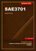 SAE3701 Exam Pack 2024 (Updated)