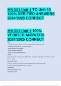 MN 551 Unit 1 100%  VERIFIED ANSWERS  2024/2025 CORRECT ALREADY PASSED