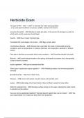 Herbicide Exam Questions and Answers 2024( A+ GRADED 100% VERIFIED).