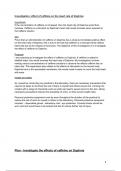 BTEC LEVEL 3 APPLIED SCIENCE -  UNIT 6 ASSIGNMENT C and D Investigative Project 