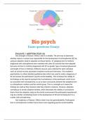 biological psychological 9 sample essays