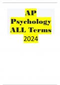 AP Psychology ALL Terms 2024