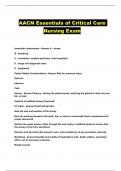 AACN Essentials of Critical Care Nursing Exam