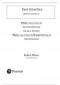 Test Bank For Precalculus&comma; Global Edition&comma; 7th Edition by Robert F&period; Blitzer