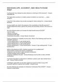 Michigan Life&comma; Accident&comma; and Health Exam Prep