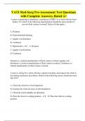 VATI Med-Surg Pre-Assessment Test Questions with Complete Answers, Rated A+